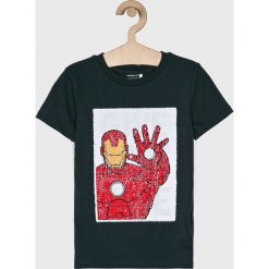 Name it - T-shirt dziecięcy 116-152 cm. Szare t-shirty chłopięce Name it, z nadrukiem, z elastanu, bez rękawów. W wyprzedaży za 59,90 zł.
