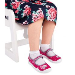Tenisówki dziecięce Befado 114X308 Różowe. Różowe trampki dziewczęce Befado, bez wzorów, z tkaniny, na rzepy. Za 45,00 zł.