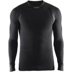 Craft Koszulka Funkcjonalna Męska Active Extreme 2.0 Ls Czarna Xl. Czarne koszulki męskie Craft, xl, bez wzorów, bez kołnierzyka, z długim rękawem, długie, outdoorowe. W wyprzedaży za 155,00 zł.