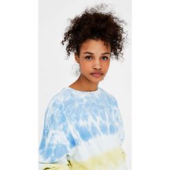 Bluzy rozpinane damskie: Dwukolorowa bluza tie-dye