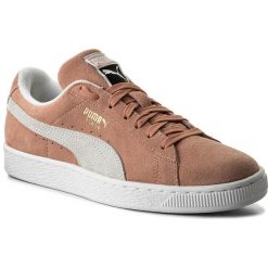Sneakersy PUMA - Suede Classic 365347 06 Muted Clay/Puma White. Pomarańczowe półbuty damskie Puma, ze skóry. W wyprzedaży za 229,99 zł.