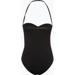 Emporio Armani - Damski strój kąpielowy, czarny. Czarne stroje kąpielowe damskie xs, z napisami, sportowe. Za 329,95 zł.