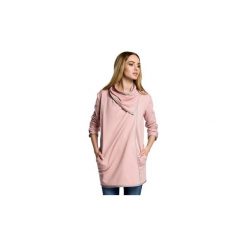 Bluzki Moe M357 Dzianinowy blezer oversize z opadającym kołnierzem. Różowe bralety marki Moe, s, z dzianiny. Za 149,00 zł.