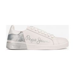 Pepe Jeans Brompton Tenisówki Biały Srebrny. Szare trampki i tenisówki damskie Pepe Jeans, bez wzorów, z jeansu, bez zapięcia. Za 342,95 zł.