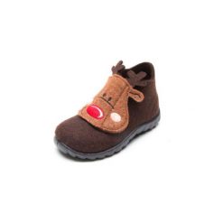Superfit Kapcie Happy Rentier ciok kombi - brązowy - Gr.Moda (6 - 24 miesięcy ). Pomarańczowe buciki niemowlęce marki Superfit, z tkaniny. Za 99,00 zł.