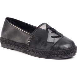 Espadryle EVA MINGE - EM-14-07-000730 601. Czarne espadryle damskie Eva Minge, na co dzień, bez wzorów, ze skóry, bez obcasa, na płaskiej podeszwie, bez zapięcia. W wyprzedaży za 319,00 zł.