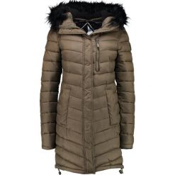 Superdry CHEVRON SUPER FUJI Parka khaki. Brązowe płaszcze damskie Superdry, l, bez wzorów, z nylonu, bez kaptura. W wyprzedaży za 456,75 zł.