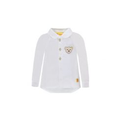 Steiff Girls Bluza bright white - biały - Gr.Moda (6 - 24 miesięcy ). Białe bluzy niemowlęce marki Steiff, z aplikacjami, z bawełny. Za 125,00 zł.