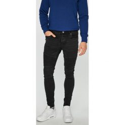 Brave Soul - Jeansy Thomas. Czarne jeansy męskie skinny Brave Soul, z aplikacjami, z bawełny. Za 149,90 zł.