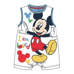 Disney By Arnetta Ubranko Chłopięce Mickey Mouse 74 Białe. Białe kombinezony niemowlęce Disney By Arnetta, z motywem z bajki, z materiału, eleganckie, bez rękawów, bez kaptura. Za 39,00 zł.