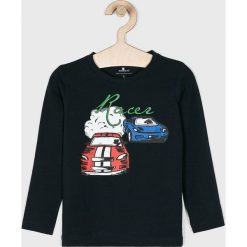 Name it - T-shirt dziecięcy 92-128 cm. Niebieskie t-shirty chłopięce Name it, z nadrukiem, z elastanu, z długim rękawem. W wyprzedaży za 39,90 zł.