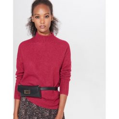 Połyskujący sweter z golfem - Bordowy. Czerwone swetry damskie Mohito, xl. Za 119,99 zł.