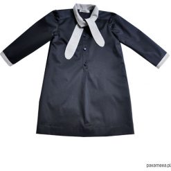 Sukienka Bow Tie. Czarne sukienki dziewczęce z falbanami Pakamera, z bawełny. Za 334,00 zł.