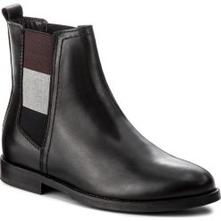 Botki damskie lity: Sztyblety TOMMY HILFIGER - DENIM Genny 16A2 FW0FW01695 Black 990