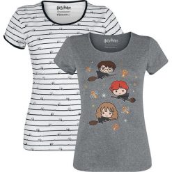 Harry Potter Chibi Keys Koszulka damska odcienie szarego/biały. Szare bluzki damskie marki Harry Potter, l. Za 121,90 zł.