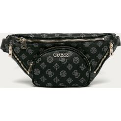 Guess Jeans - Nerka. Pomarańczowe nerki damskie Guess Jeans, w paski, z bawełny, duże, bez dodatków. Za 479,90 zł.