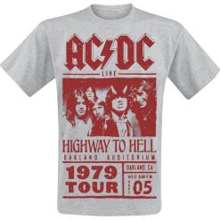 AC/DC Highway To Hell - Red Photo - 1979 Tour T-Shirt odcienie szarego. Szare t-shirty męskie z nadrukiem marki AC/DC, l. Za 74,90 zł.