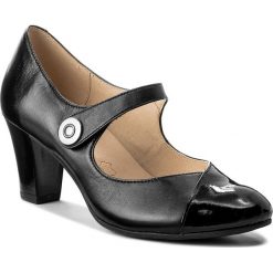 Półbuty CAPRICE - 9-24400-20 Black Pat Comb 032. Czarne creepersy damskie Caprice, z materiału, eleganckie, na obcasie. W wyprzedaży za 199,00 zł.