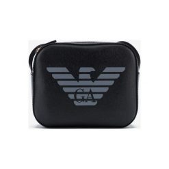 Emporio Armani Cross body bag Czarny. Czarne torebki klasyczne damskie Emporio Armani, w paski, z materiału, bez dodatków. Za 1021,95 zł.