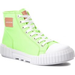 Trampki CALVIN KLEIN JEANS - Briony R0785 Chemical Yellow. Zielone półbuty damskie Calvin Klein Jeans, bez wzorów, z jeansu, bez zapięcia. W wyprzedaży za 319,00 zł.