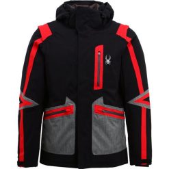 Kurtki sportowe męskie: Spyder ALTA Kurtka narciarska black/polar/herringbone/red