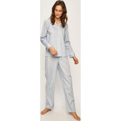 Lauren Ralph Lauren - Piżama. Niebieskie piżamy damskie Lauren Ralph Lauren, s, bez wzorów, z bawełny, bez rękawów. Za 479,90 zł.