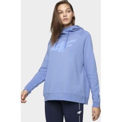 Bluza damska BLD304 - jasny fiolet. Pomarańczowe bluzy damskie 4f, bez wzorów, z dzianiny, bez rękawów, bez kaptura. Za 149,99 zł.