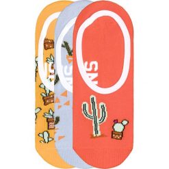 Vans 3-pack Skarpetki Żółty Szary Pomarańczowy. Szare skarpetki damskie Vans, bez wzorów, z elastanu. Za 68,95 zł.