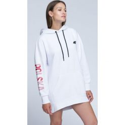 Bluzy rozpinane damskie: Bluza kibica damska BLD500 – BIAŁY