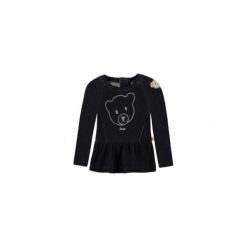 Steiff Girls Bluzka z długim rękawem marine - niebieski. Niebieskie bluzy niemowlęce marki Steiff, z bawełny, z długim rękawem, długie. Za 165,00 zł.