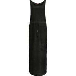 Sukienka letnia Liu Jo Beachwear V19045 J5658. Czarne sukienki damskie Liu Jo Beachwear, na lato, m, bez wzorów, z poliesteru, bez kołnierzyka, bez rękawów. W wyprzedaży za 329,00 zł.