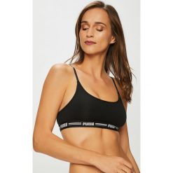 Puma - Biustonosz. Czarne biustonosze sportowe damskie Puma, s, bez wzorów, z elastanu. W wyprzedaży za 59,90 zł.