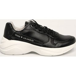 Guess Jeans - Buty. Czarne sneakersy męskie Guess Jeans, z jeansu, na sznurówki. W wyprzedaży za 359,90 zł.
