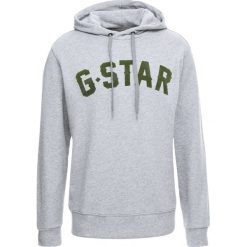 GStar HALGEN CORE HOODED Bluza z kapturem grey heather. Szare bluzy męskie rozpinane marki G-Star, m, z bawełny, z kapturem. Za 419,00 zł.