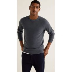 Mango Man - Sweter Lavado. Czarne swetry klasyczne męskie Mango Man, l, z bawełny, z okrągłym kołnierzem. W wyprzedaży za 89,90 zł.