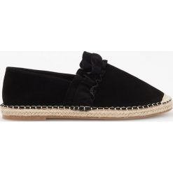 Tomsy damskie: Espadryle z falbaną – Czarny