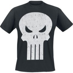 The Punisher Skull Logo T-Shirt czarny. Czarne t-shirty męskie marki The Punisher, m, z nadrukiem, z okrągłym kołnierzem. Za 54,90 zł.