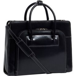 Skórzana teczka damska Mcklein Lake Forest 94335 na laptopa 15,4" czarna - 010czarny. Czarne aktówki damskie Mcklein, w paski, ze skóry, eleganckie, duże, bez dodatków. Za 783,02 zł.