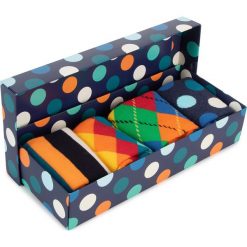Zestaw 4 par wysokich skarpet unisex HAPPY SOCKS - XMIX09-6000 Kolorowy. Skarpetki damskie Happy Socks, bez wzorów, z elastanu. Za 139,90 zł.