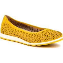 Półbuty CAPRICE - 9-22159-24 Yellow Suede 641. Żółte półbuty damskie Caprice, na co dzień, bez wzorów, ze skóry, bez obcasa, na płaskiej podeszwie, bez zapięcia. Za 249,00 zł.