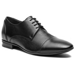 Półbuty GINO ROSSI - Eliot MPV112-258-0026-9999-0 99/99. Czarne buty wizytowe męskie Gino Rossi, ze skóry. W wyprzedaży za 199,00 zł.