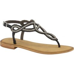 Sandały damskie Vero Moda czarne. Czarne sandały damskie Vero Moda, bez wzorów, ze skóry, bez obcasa, bez zapięcia. Za 159,90 zł.
