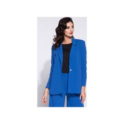 Długa niebieska marynarka damska. Niebieskie marynarki damskie marki Bien fashion, xs, bez wzorów. Za 139,00 zł.