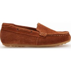 Skórzane mokasyny - Brązowy. Pomarańczowe mokasyny męskie Reserved. Za 129,99 zł.
