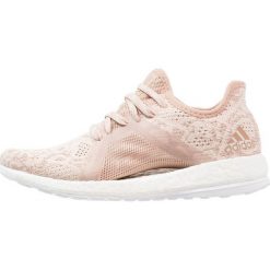 Adidas Performance PUREBOOST X Obuwie do biegania treningowe ash pearl/hires blue. Brązowe buty do biegania damskie marki adidas Performance, z gumy. W wyprzedaży za 399,20 zł.