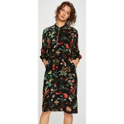 Medicine - Sukienka Secret Garden. Czarne sukienki MEDICINE, na co dzień, l, z tkaniny, casualowe, midi. Za 139,90 zł.
