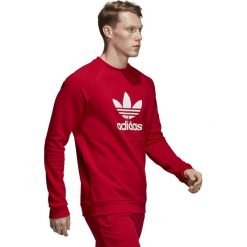 MĘSKA BLUZA ADIDAS ORIGINALS TREFOIL CREW (XXL). Bluzy męskie Adidas, xxl, bez wzorów, z bawełny, bez kołnierzyka, bez rękawów, bez kaptura. Za 229,99 zł.