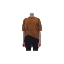 T-shirty z krótkim rękawem Manila Grace MIRTA0. Pomarańczowe t-shirty damskie marki Manila Grace, bez wzorów, bez kołnierzyka. Za 644,93 zł.