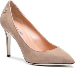 Szpilki POLLINI - SA10038C17TA0121 Lino. Szare półbuty damskie marki Pollini, bez wzorów, ze skóry, bez obcasa, na obcasie, bez zapięcia. Za 1099,00 zł.