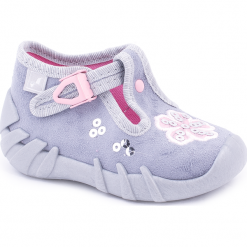 Kapcie. Szare kapcie dziewczęce SHOES 8. Za 49,90 zł.
